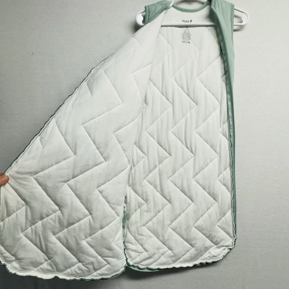 Kyte Baby Sleep Bag 2.5 TOG Small Sage Green Bamboo Rayon Wearable Blanket